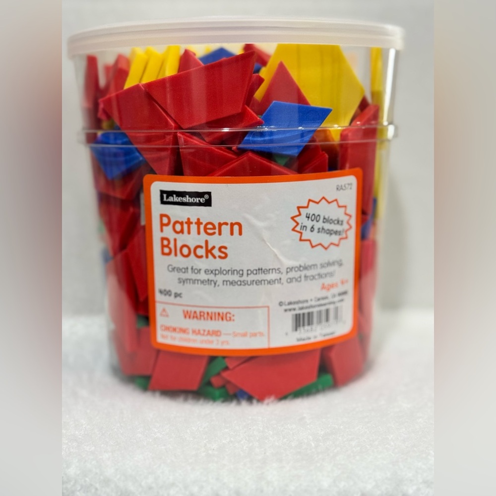 Lakeshore Pattern Blocks Set - Red, Blue, Yellow, Green